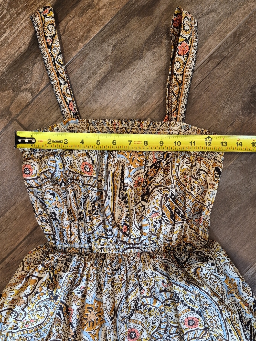 XS-M Cleobella Rosalie Kaleidoscope Abstract Paisley Print Cotton Midi Dress - Picture 6 of 13